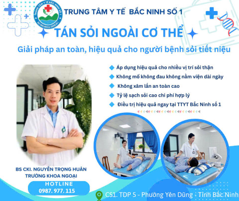 Tán sỏi ngoài cơ thể - giải pháp an toàn - hiệu quả cho người bệnh sỏi tiết niệu